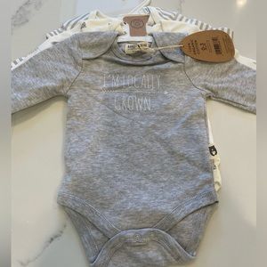 3 organic cotton, long sleeve body suits!